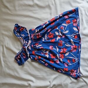 TEA Collection Toddler Girls Blue Floral Dress Size 2T